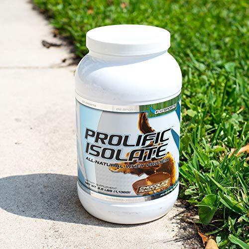 G6 Sports G6 Sports Nutrition Prolific Isolate All Natural Whey Protein Isolate (Gluten Free, Lactose Free, Soy Free, Stevia Sweetened, 25g Protein, 100 Calories) – 2.5lb Jar – Chocolate Peanut Butter