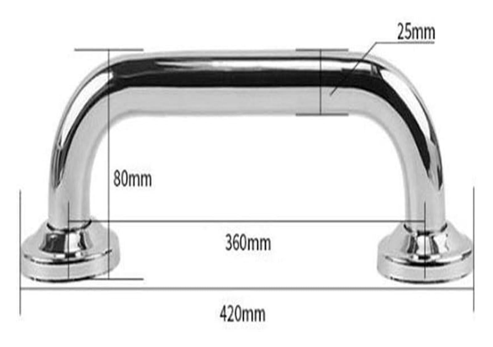 TiStm Grab Bar Bathroom Grab Bars Polished Chrome for Bathroom, 20-Inch Stainless Steel Safety Handrail for Bathtubs and Showers Anti-Slip Support Grip for Disabled Elderly C (Color : Colorful Chrysanthemu