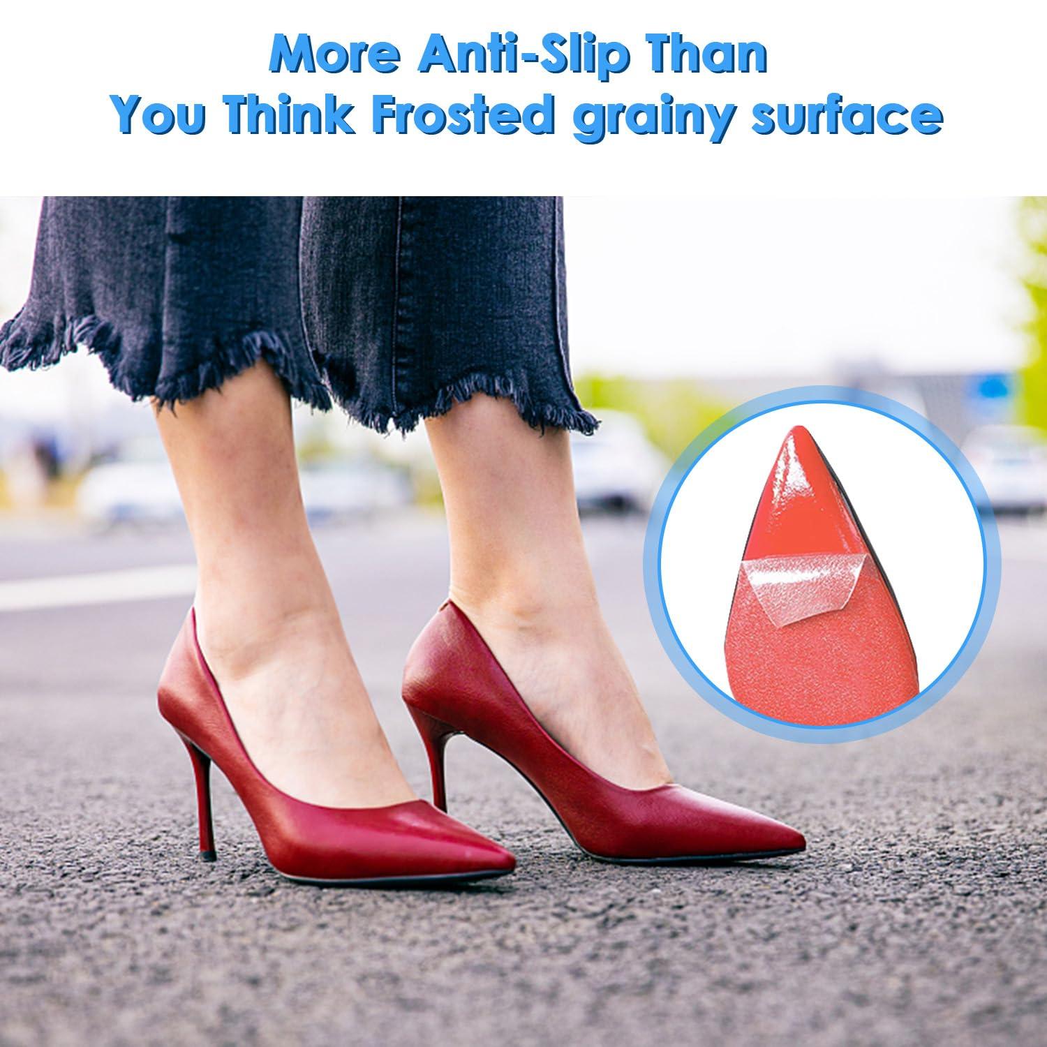 Tissting Shoes Sole Protectors Self-Adhesive Sole Protector Roll With Anti-Slip Lattice Texture, Crystal Clear Sole Sticker For High Heels Outdoors(2m/6.56ft)