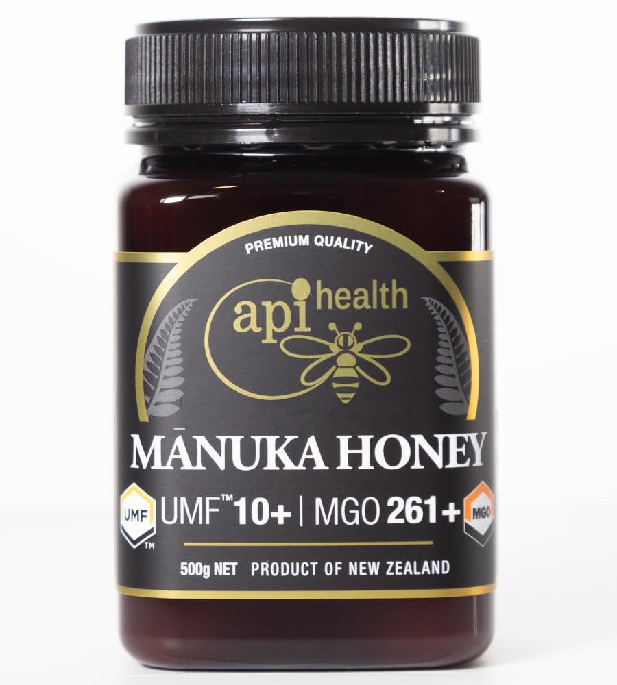 API Health Manuka Honey UMF 10+ (MGO 261+) Pure New Zealand Honey, 1.1 lb (500g)