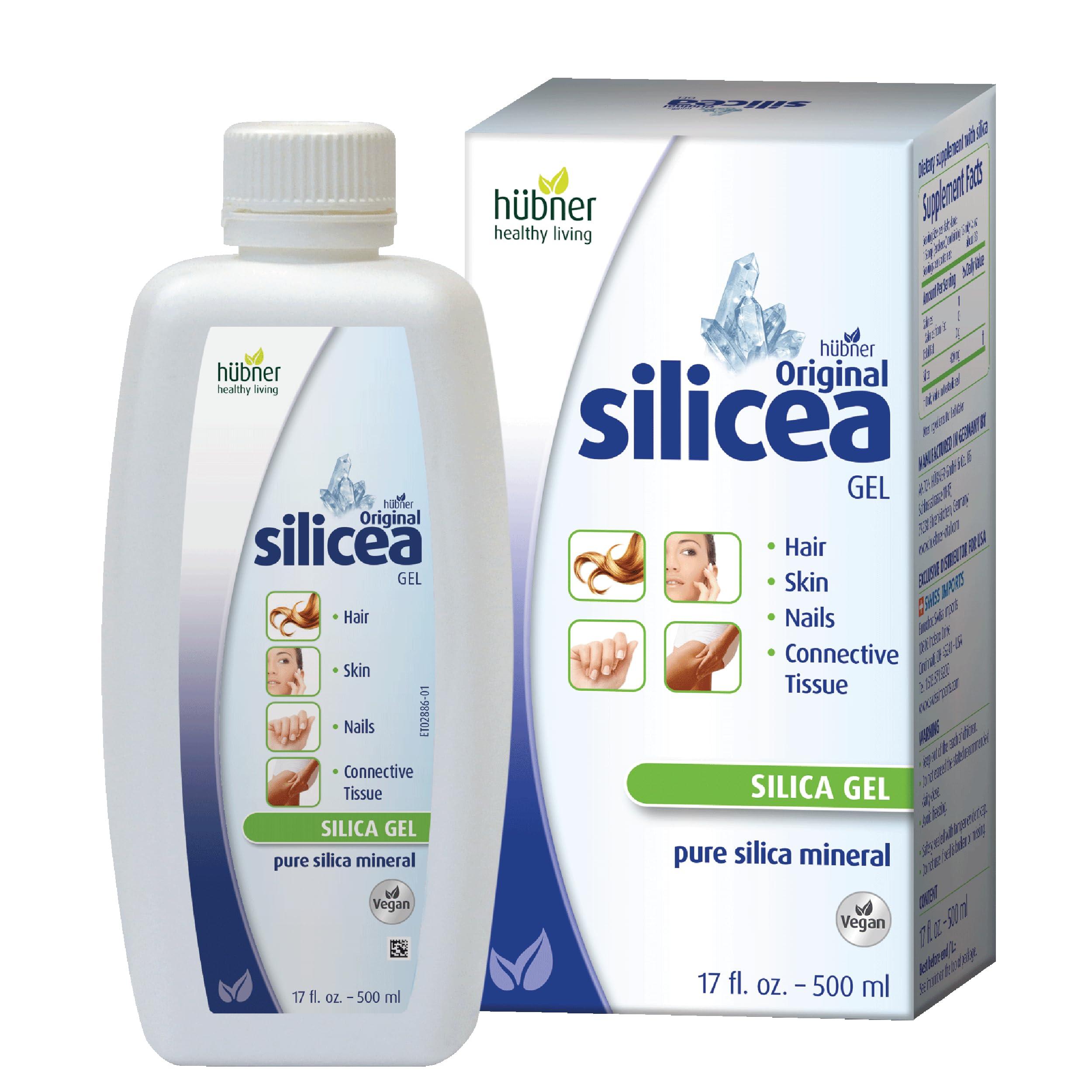 Hubner Hubner Original Silicea Gel 17 fl oz / 500 ml for Hair, Skin, Nails, and Connective Tissue, Pure Colloidal Silica Gel Formula, No Additives or Preservatives