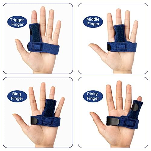Shellvcase Trigger Finger Splint,Adjustable Finger Support Brace Bonus Fastening Tape for Alleviating Finger Locking,Popping,Bending,Stiffness,Tendon Release and Pain Relief from Stenosing Tenosynovitis
