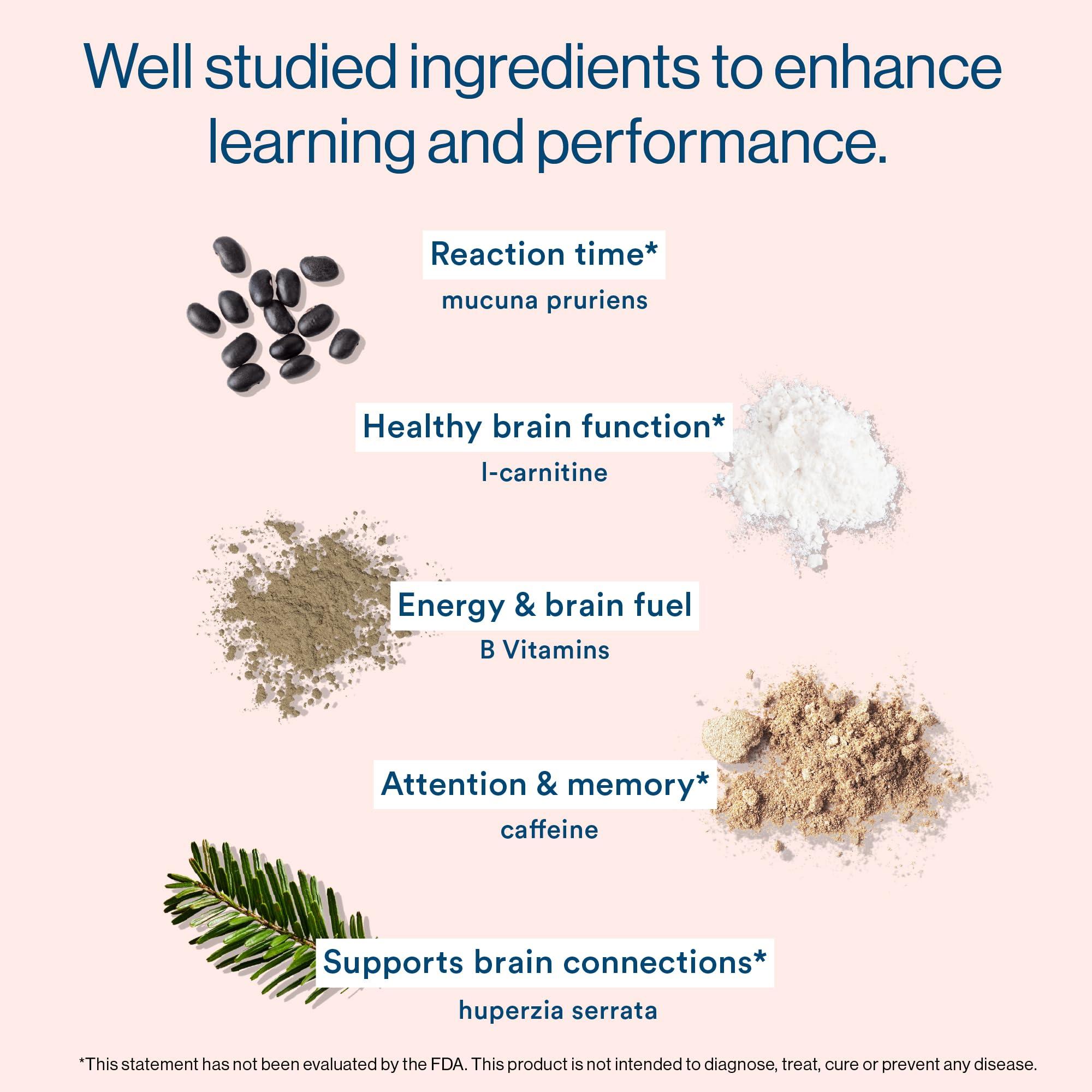More Labs More Labs Liquid Focus, Nootropic Smart Drink with Powerful Antioxidants & Adaptogenic Herbs for Energy and Concentration, 150mg Caffeine (Pack of 12)