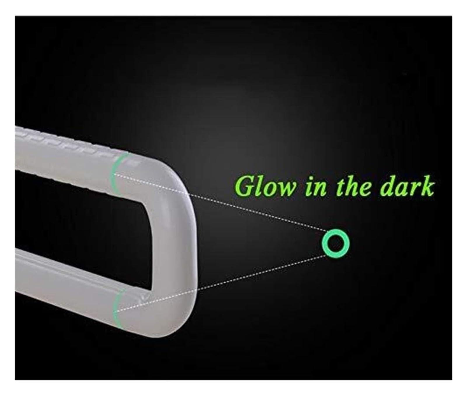 TiStm Grab Bar Bathroom Grab Rails,U Shaped Grab Bars,Foldable Non-Slip with Fluorescent Bathroom Safety Handrail for Elderly or Disabled in Toilet Wc