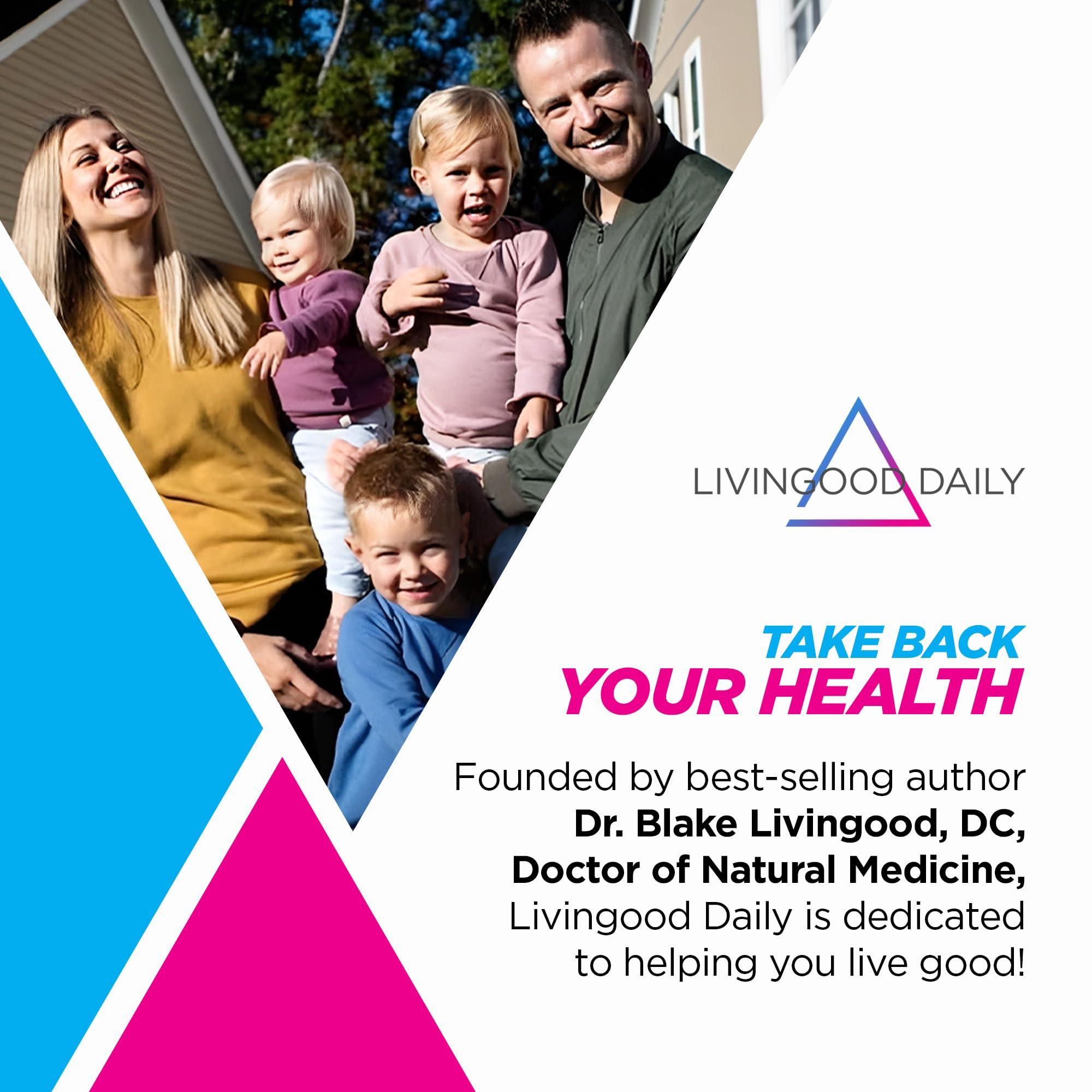 Livingood Daily Livingood Daily Greens Superfood Powder (Unflavored) - Super Greens Powder for Gut Health - Green Juice Powder Supplement with Spirulina, Chlorella, Enzymes, & Probiotics for Liver & Digestive Support