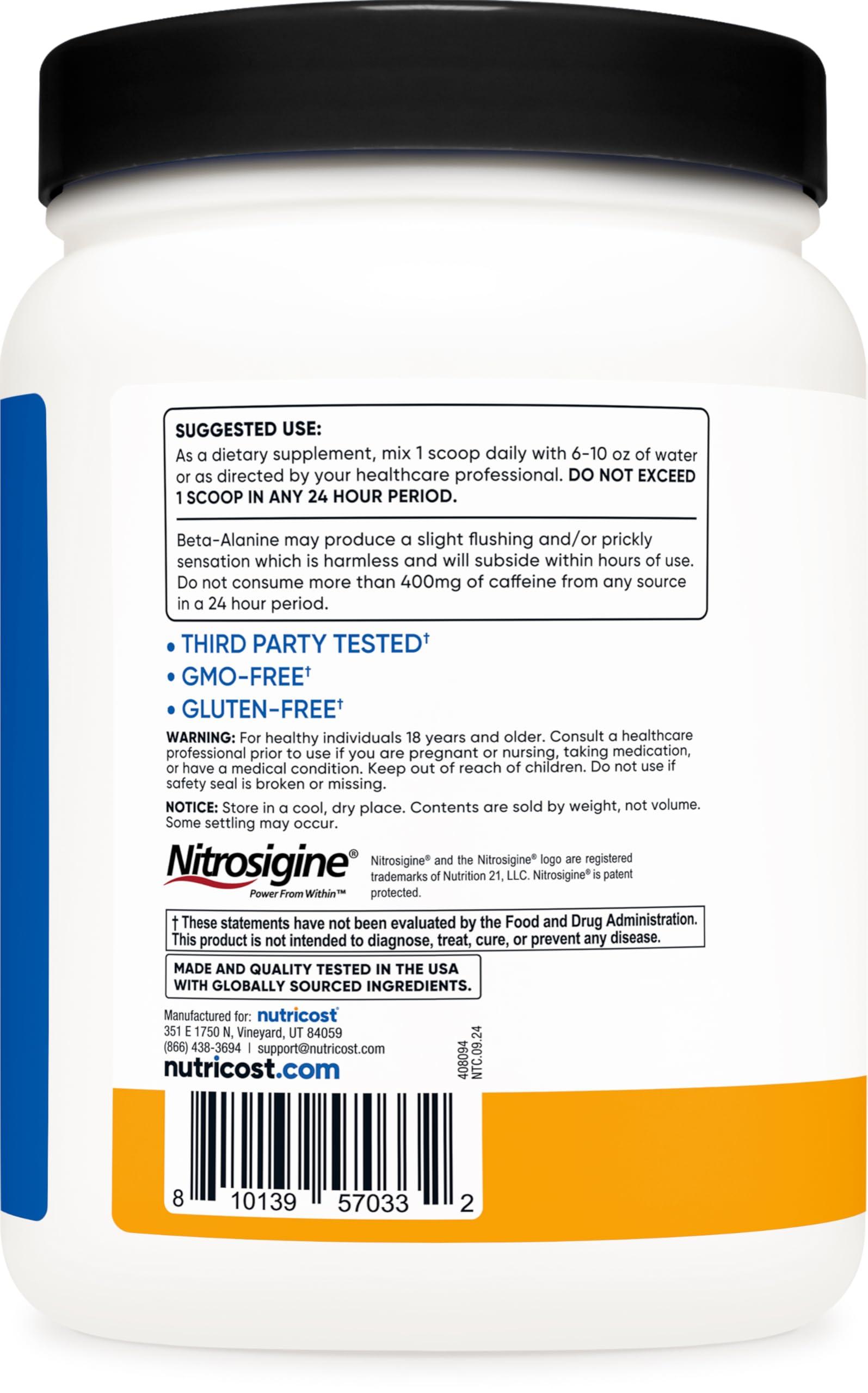 Nutricost Nutricost Pre-Workout Complex Powder (60 Servings, Peach Mango) - Pre-Workout Supplement with Beta-Alanine, Taurine & Amino Acids