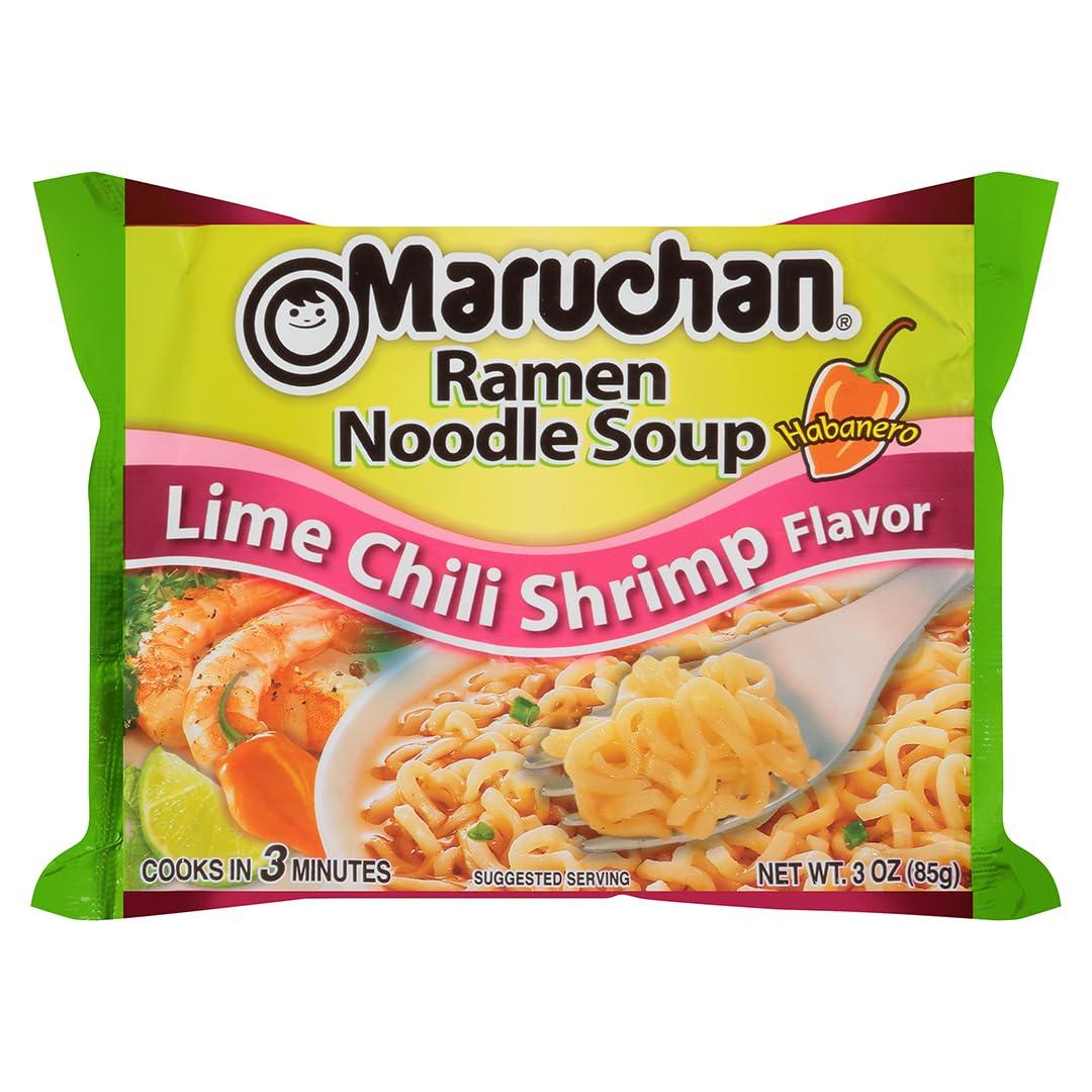 Maruchan Maruchan Ramen Lime Chili Shrimp Flavor, 3.0 Oz, Pack of 24
