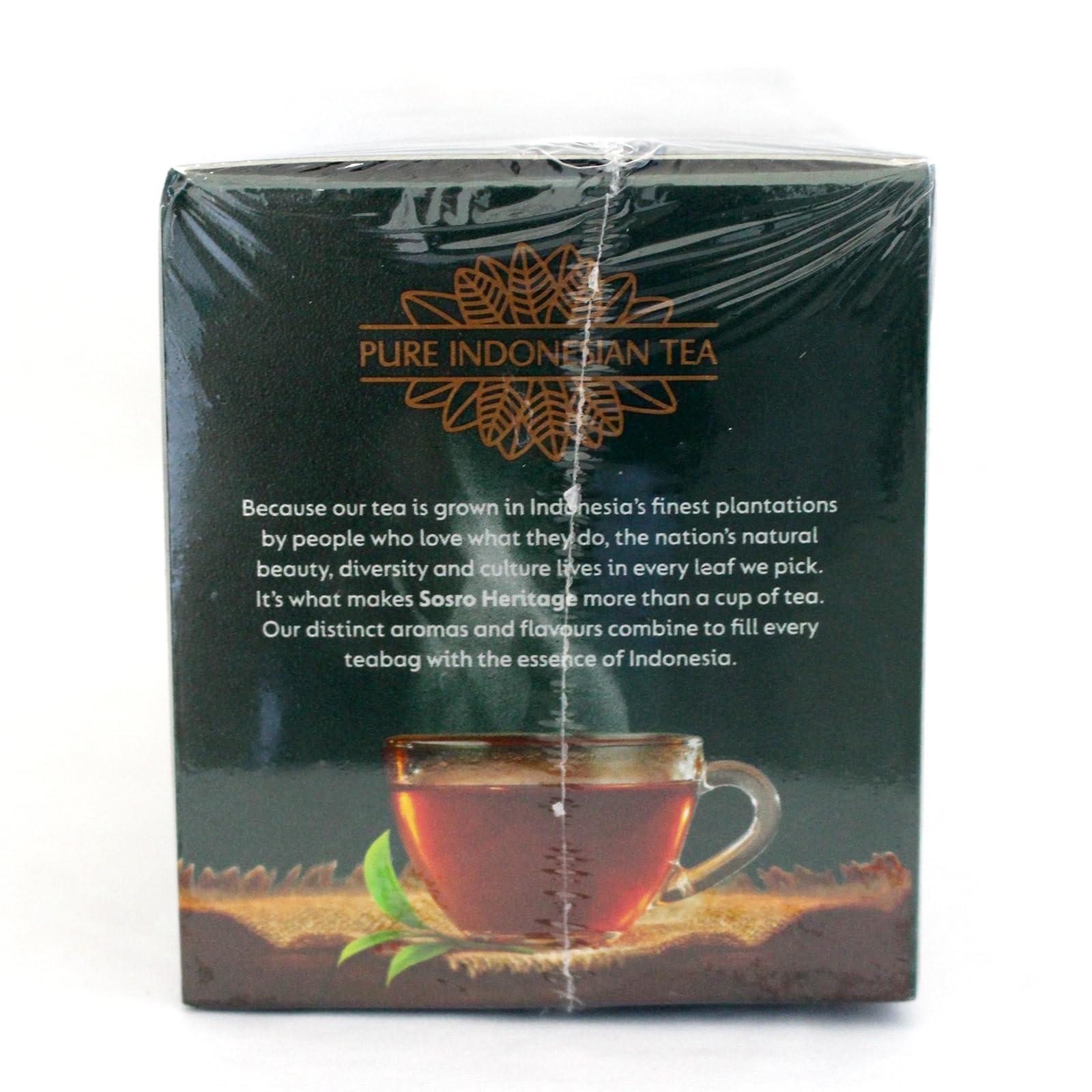 PT.Gunung Slamat Sosro Heritage Java Green Tea, Indonesian Tea, 25 Tea Bags (Pack of 1)