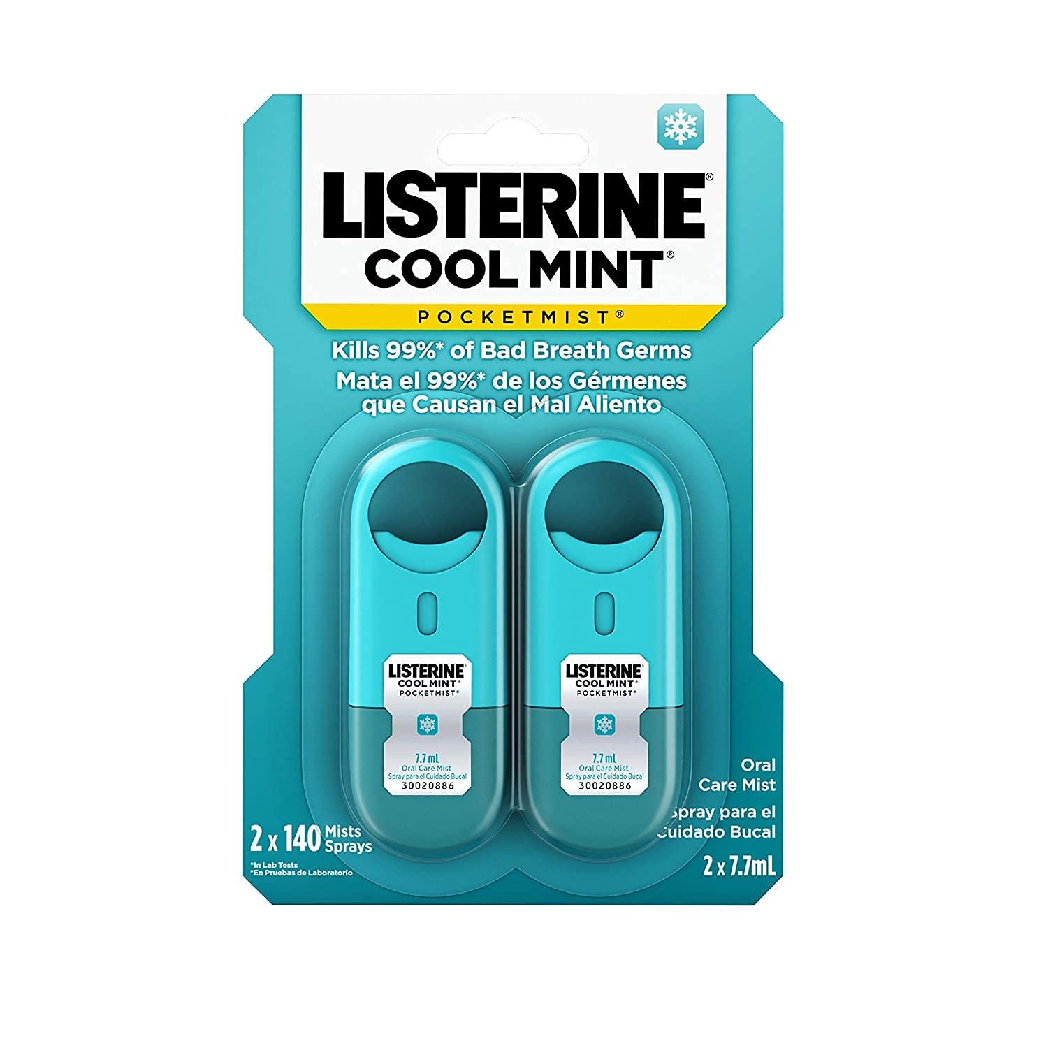 Listerine Listerine Pocketmist Cool Mint, 2-Count (Pack of 6)