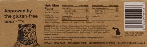 The Gluten Free Bar The Gluten Free Bar, Protein Bar, Chocolate Peanut Butter, 2.05 Ounce, (Pack of 12), Vegan, Dairy Free, Non GMO, Soy Free