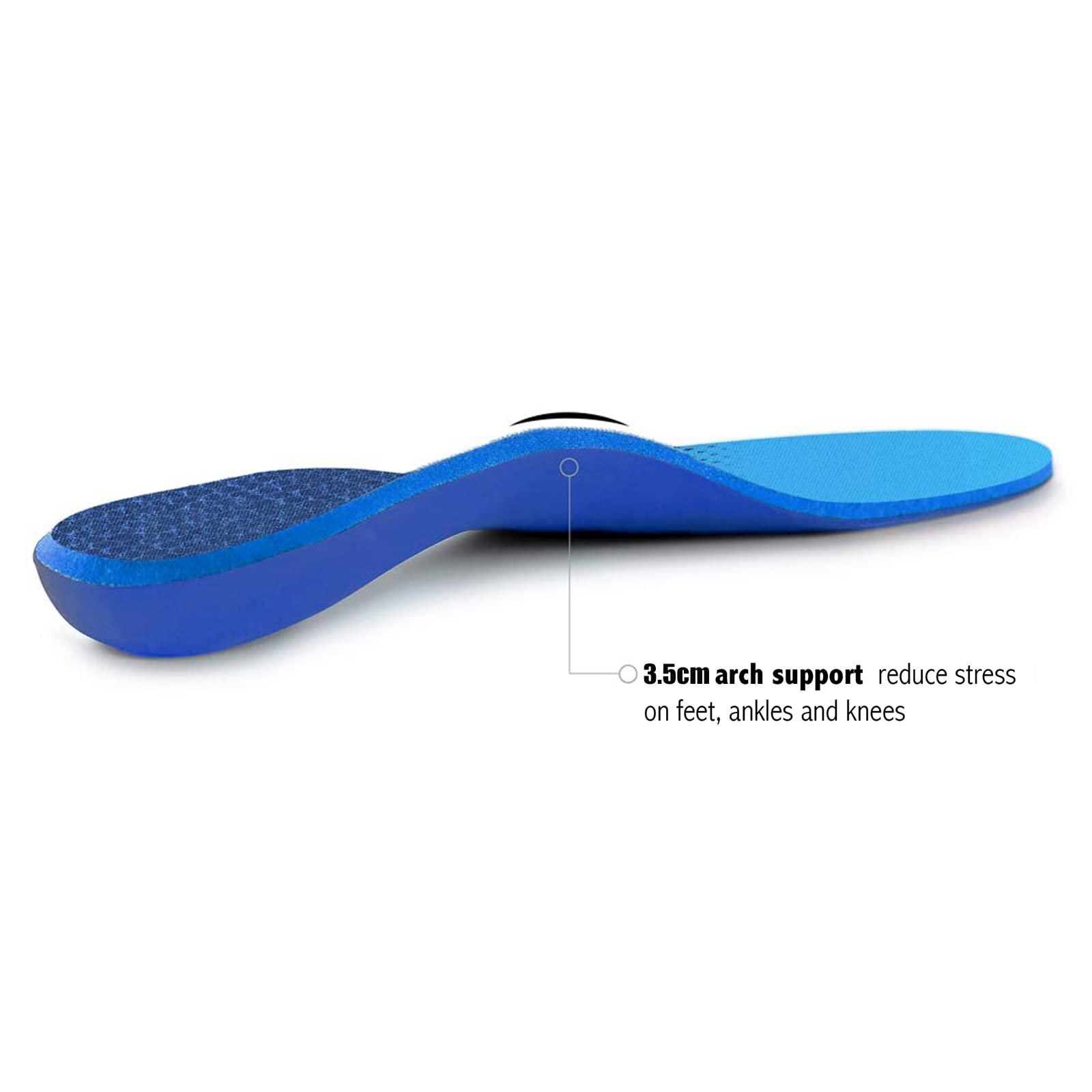 WALKHERO COMFORT AND SUPPORT Plantar Fasciitis Feet Insoles Arch Supports Orthotics Inserts Relieve Flat Feet, High Arch (Mens 16-16 1/2)