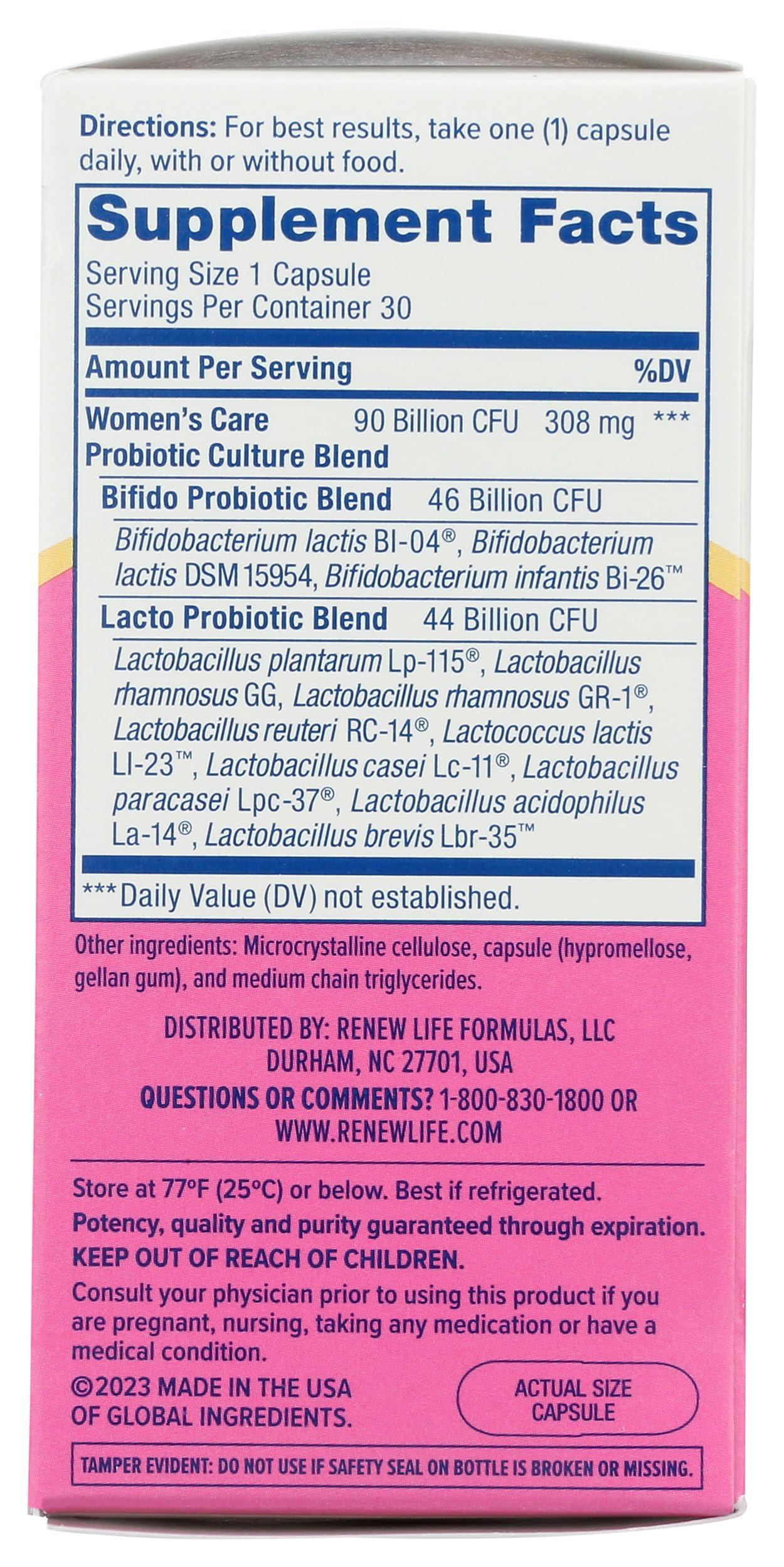 Renew Life Women PROBIOTIC 90B UF