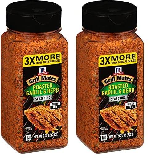 McCormick McCormick Grill Mates Roasted Garlic & Herb Seasoning, 9.25 oz (Pack of 2)