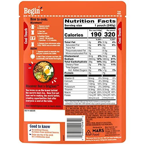 BEN'S ORIGINAL Bens Original Ready Rice Chili Garlic Flavored Rice, Easy Dinner Side, 8.5 oz Pouch (Pack of 12)