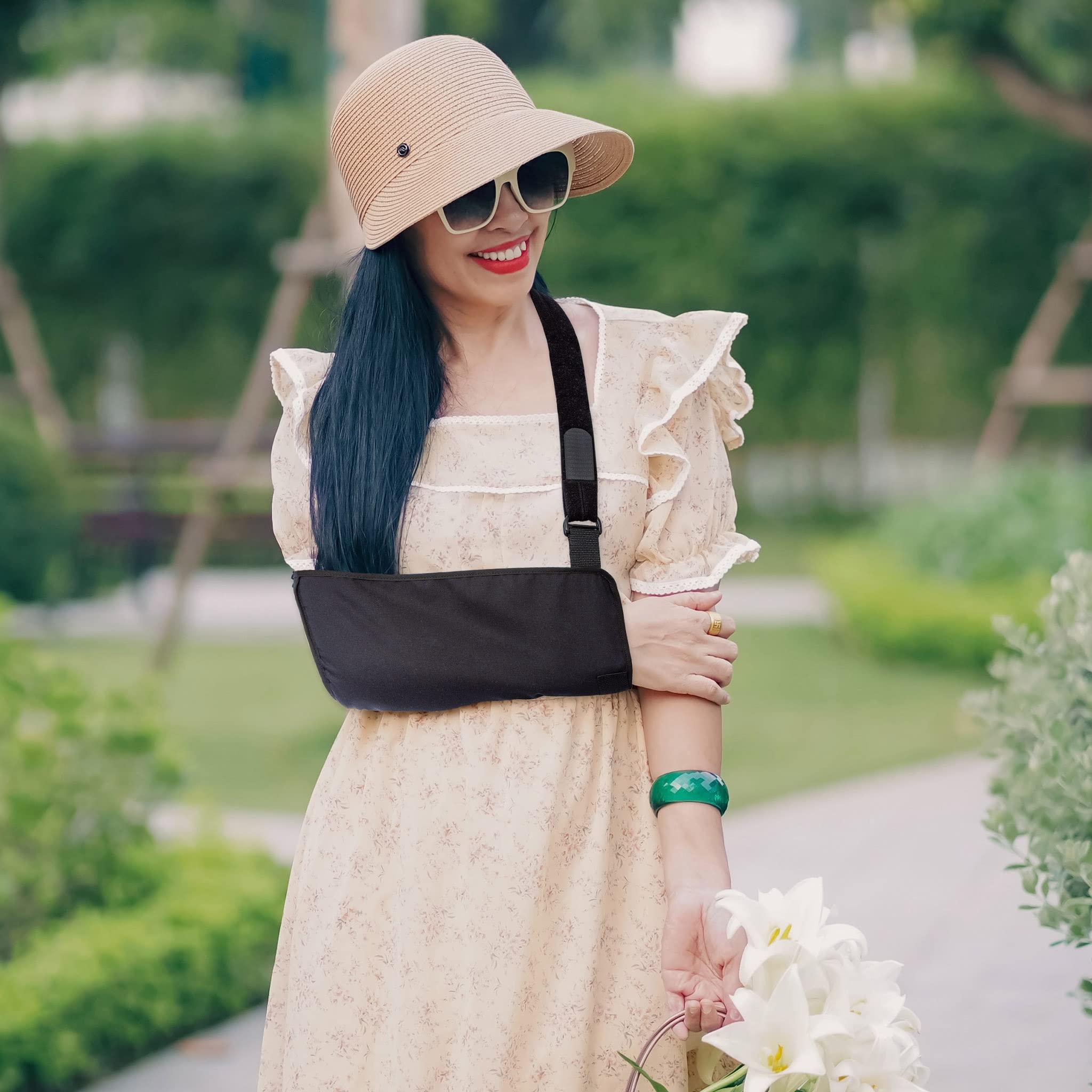 Ezy Wrap Ezy Wrap Accommodator Arm Sling Medium, Comfortable Self-adjusting Shoulder Orthosis, Shoulder and Arm Immobilization Solution