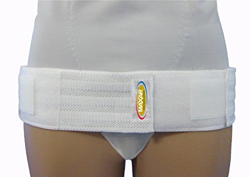 MAXAR Maxar Sacroiliac Joint Lower Back Pelvis Pain Relief Compression Support Belt, 2X-Large White