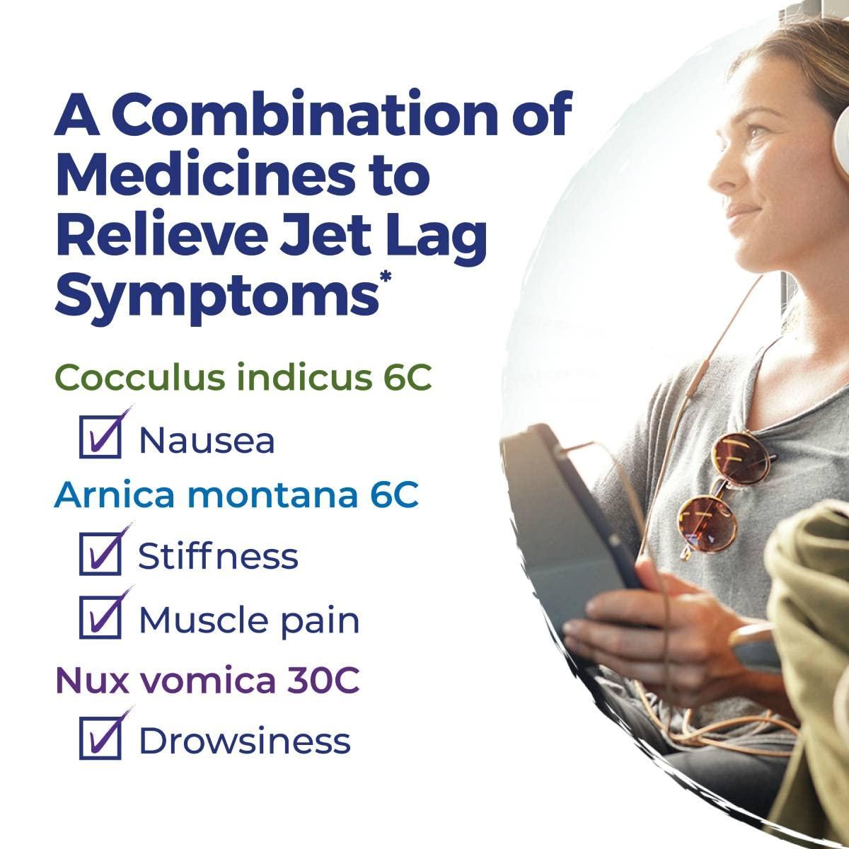 Boiron Boiron Jet Lag Relief Kit (240 Pellets) and Dramamine Motion Sickness Relief Less Drowsey Formula, 8 Count Travel Bundle