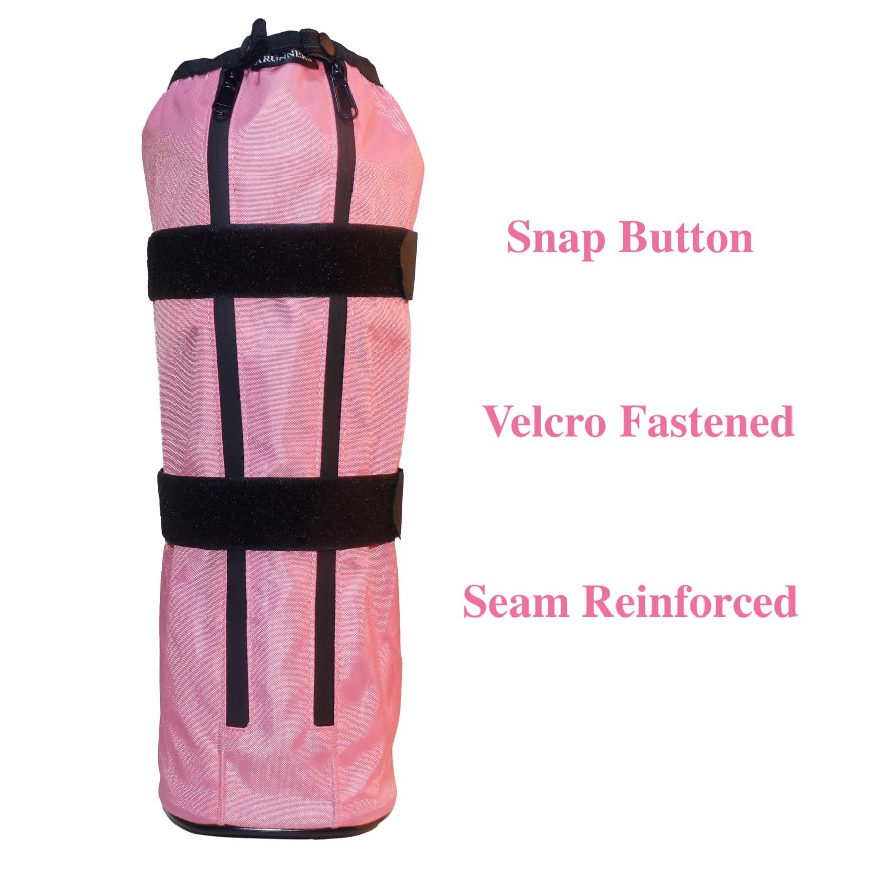 ARUNNERS ARUNNERS Walking Boot Cover for Medical Brace Orthopedic Fracture Cast with Integrative Slip-Resistant Rubber Sole (Pink, Tall, Large)