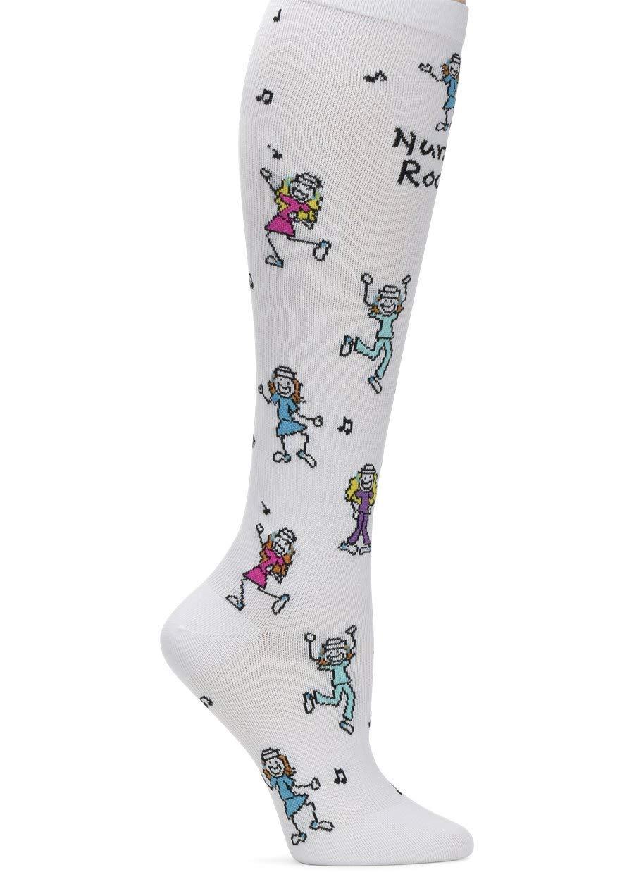 Nurse Mates Nurse Mates Socks | 12-14 mmHg Compression | Over The Calf | Comfort Support | 1 Pair | Nurses Rock