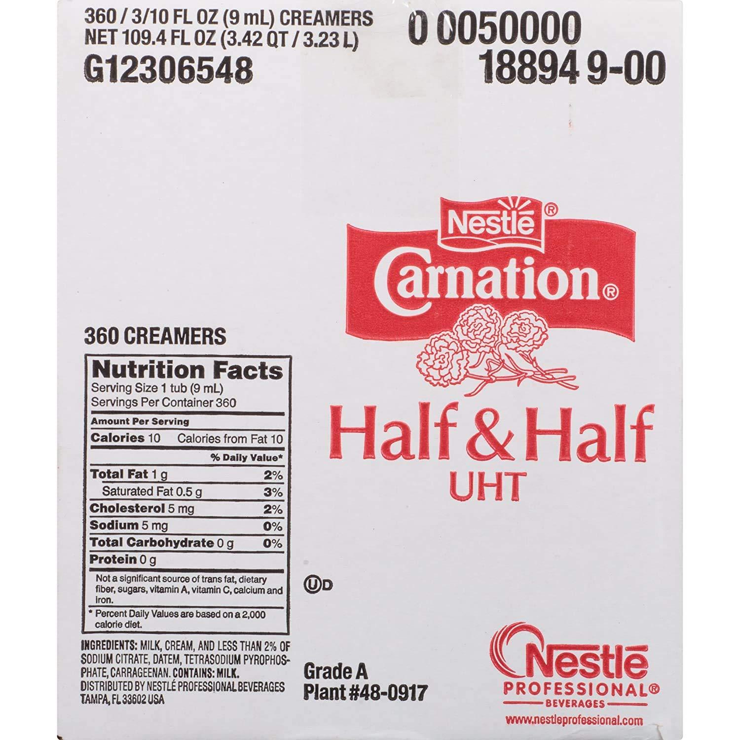 Carnation Carnation Half and Half Liquid Creamer Singles, 360 Count