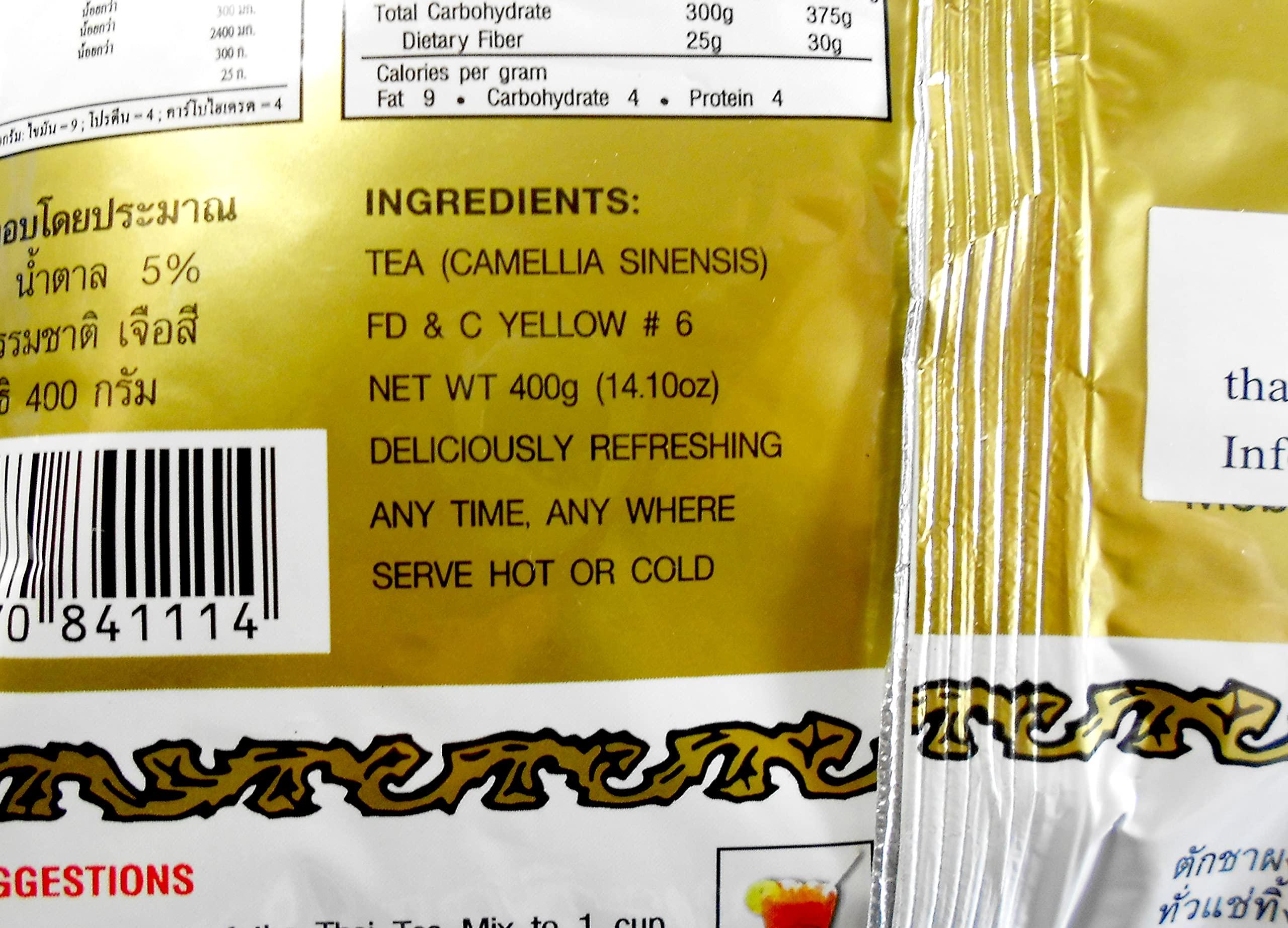 Number-One 1 Bag of Number One Thai Tea 400g + 1 Bag of Number One Thai Tea Extra Gold 400g (Thai Tea Extra Gold)