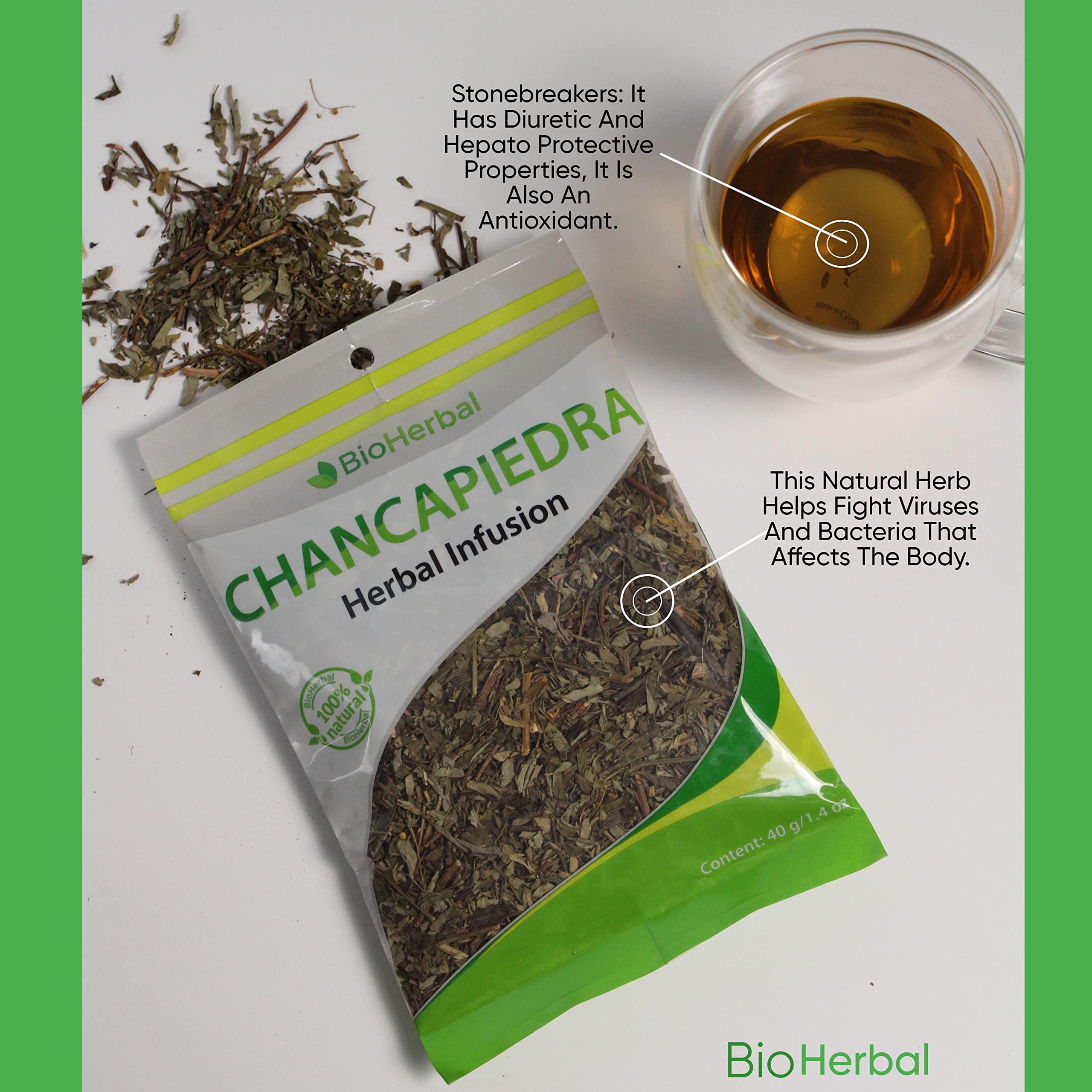 BioHerbal Chancapiedra Bio Herbal-Chancapiedra-Stonebreaker 100% Natural, Organic Tea-40G/1.4 oz From Peru. Help Treat Kidney Stones and Gallstones.