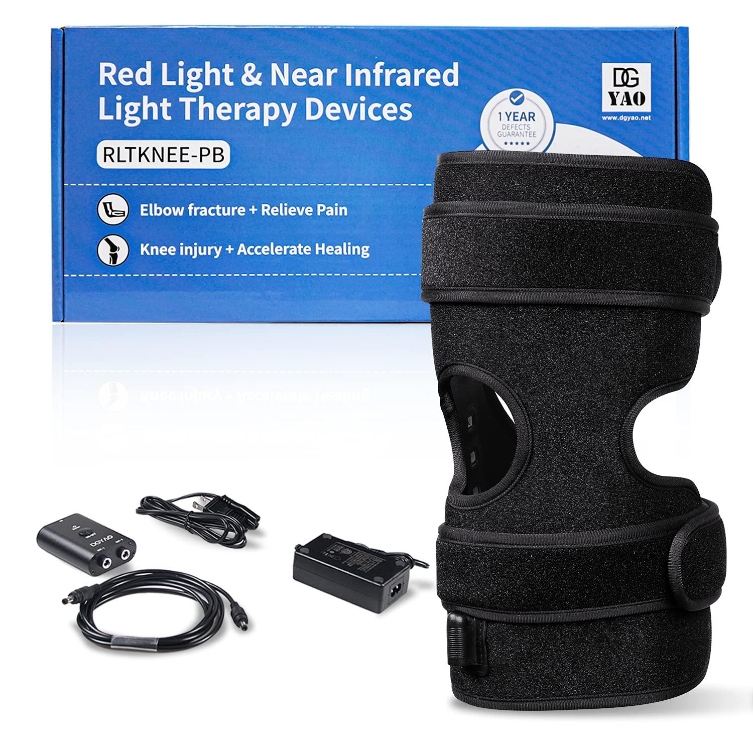 TUOYR TUOYR Near Infrared Red Light Therapy Warp Devices for Knee Joint Pain Relief LED 880NM Wearable Elbow Light Therapy Pads Home Use FDA Cleared Device