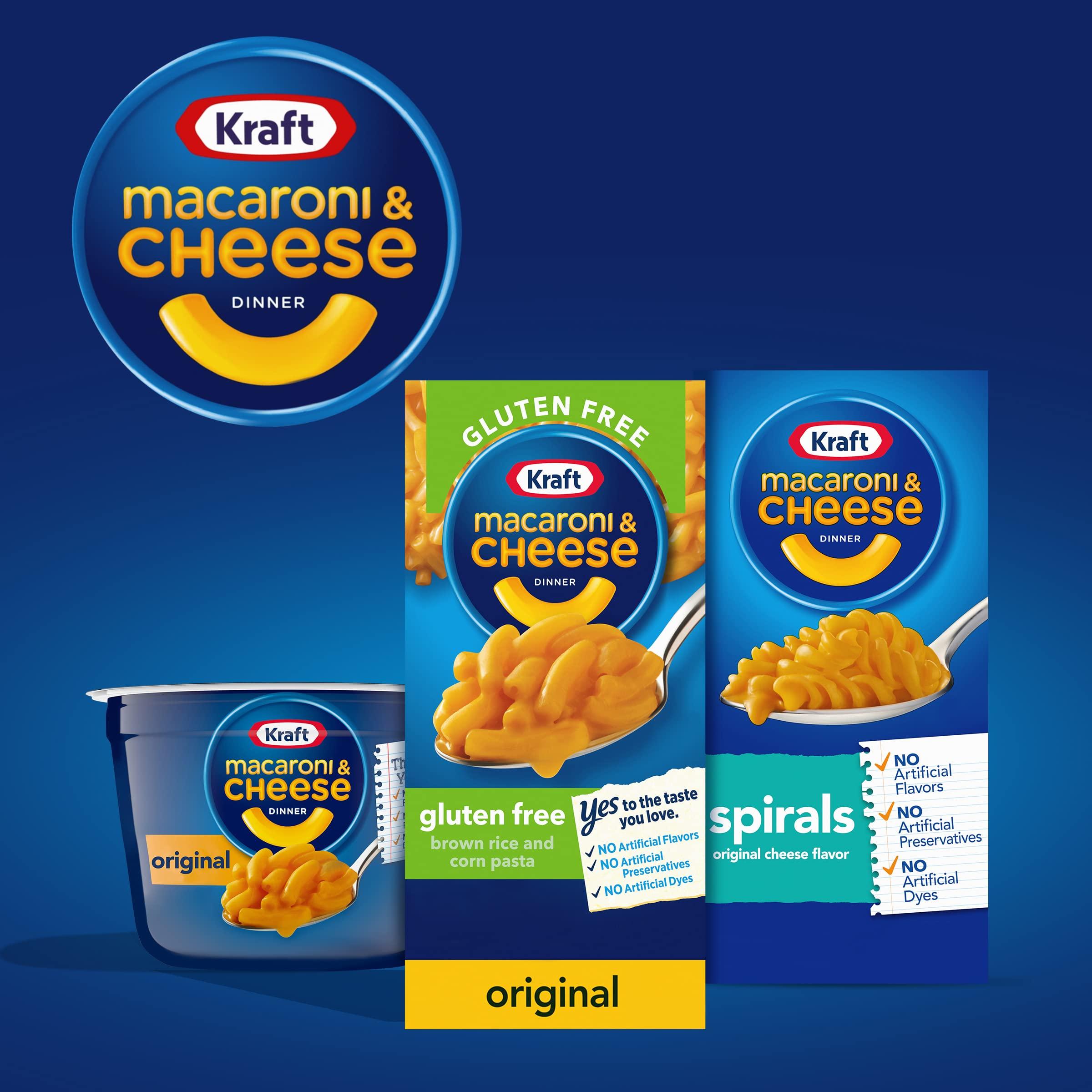 Kraft Kraft Gluten Free Original Macaroni & Cheese Dinner (12 ct Pack, 6 oz Boxes)