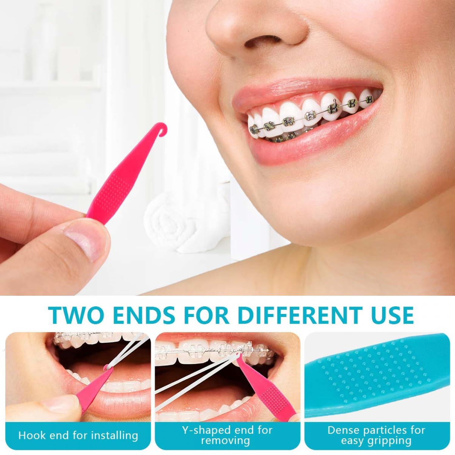 SenseYo SenseYo 200 Pcs Colorful Dental Elastic Braces Rubber Band Tool for Orthodontic Braces