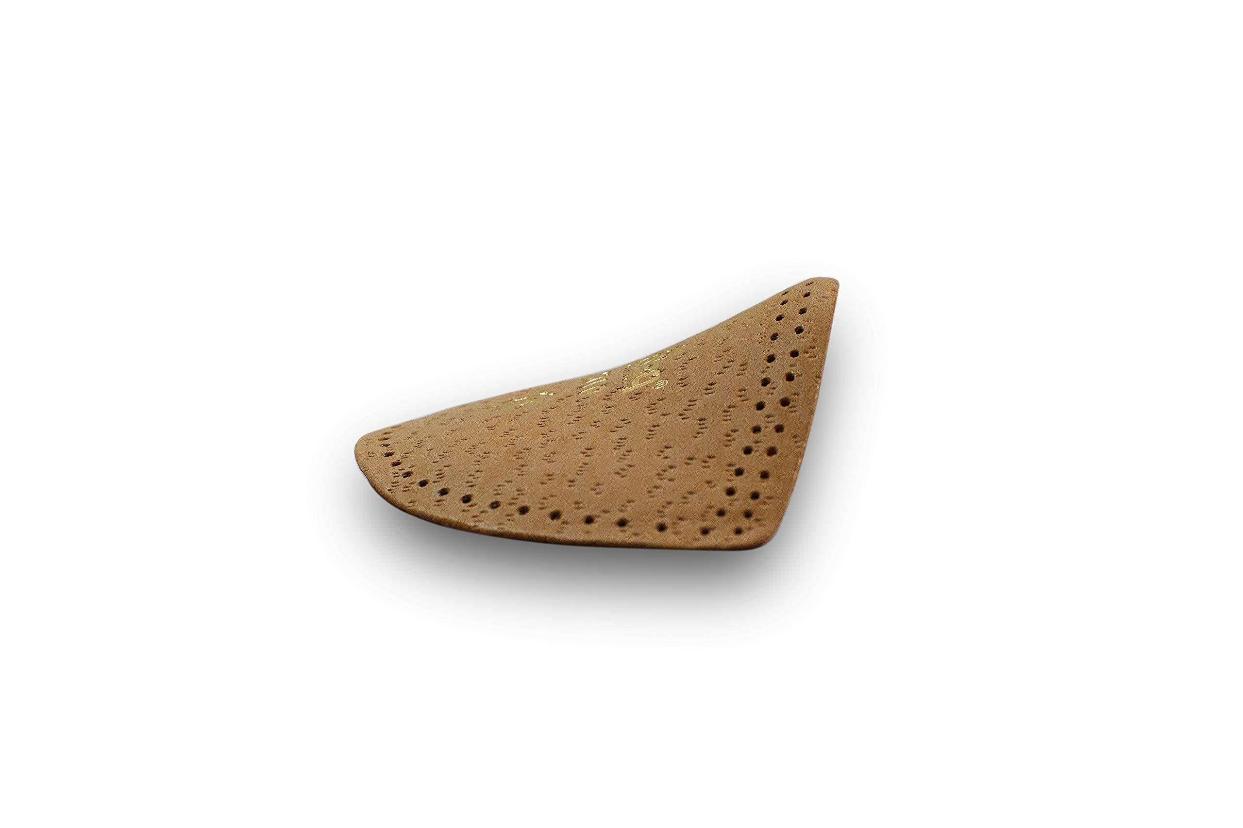 pedag pedag Step | Arch Support Inserts | Durable Foot Arch Support for Flats | Arch Pad and Inserts for Shoes | Self-Adhesive | Ideal for Comfort and Relief | Tan Leather | Extra Large