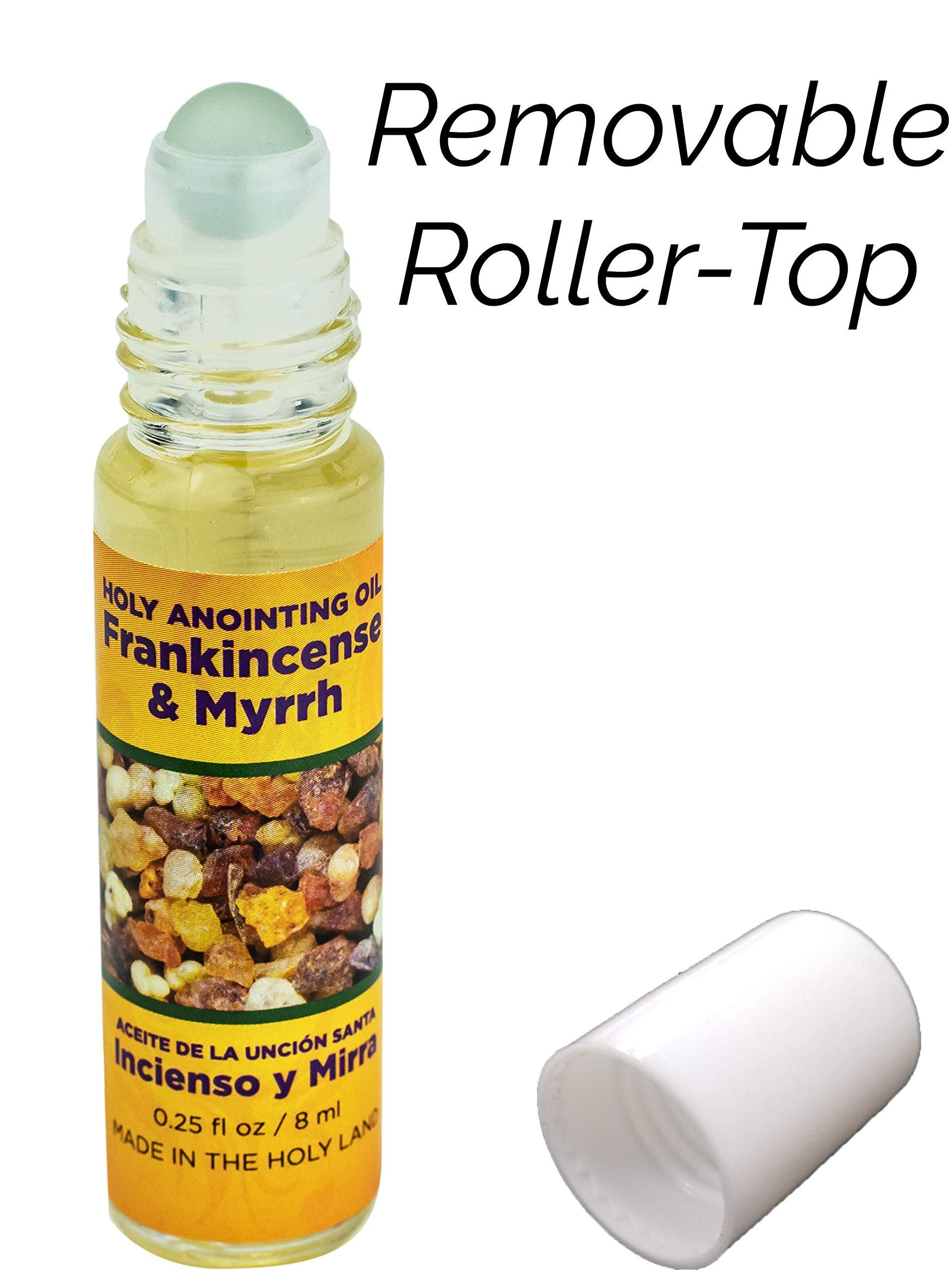 TREE OF LIFE REV. 22:14 Frankincense & Myrrh Holy Land Anointing Oils from Israel, Bulk Set of 6 Bottles, 1/4 oz Each, Made in Jerusalem from Local Herbs and Essences, Gift for Pastors & Priests, Aceite de Incienso y Mirra