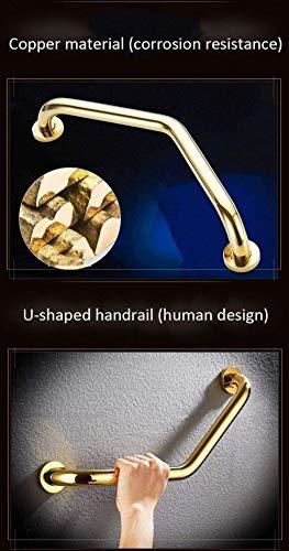 HongLianRiven Bath Handle Towel Rail Bath Grab Bar Wall Mount Handicap Safety Anti-Slip Bathroom Handrail Angled Shower Railing Armrest Bath Handle Elderly Disabled