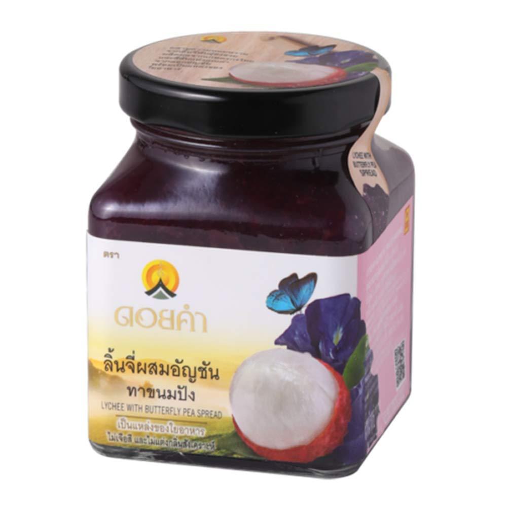Doi Kham Lychee Jam with Butterfly Per Spread Apply Bread 220 g