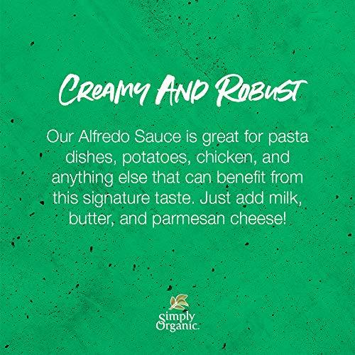 Simply Organic Simply Organic Alfredo Sauce Mix, Certified Organic, Gluten-Free | 1.48 oz | Pack of 4