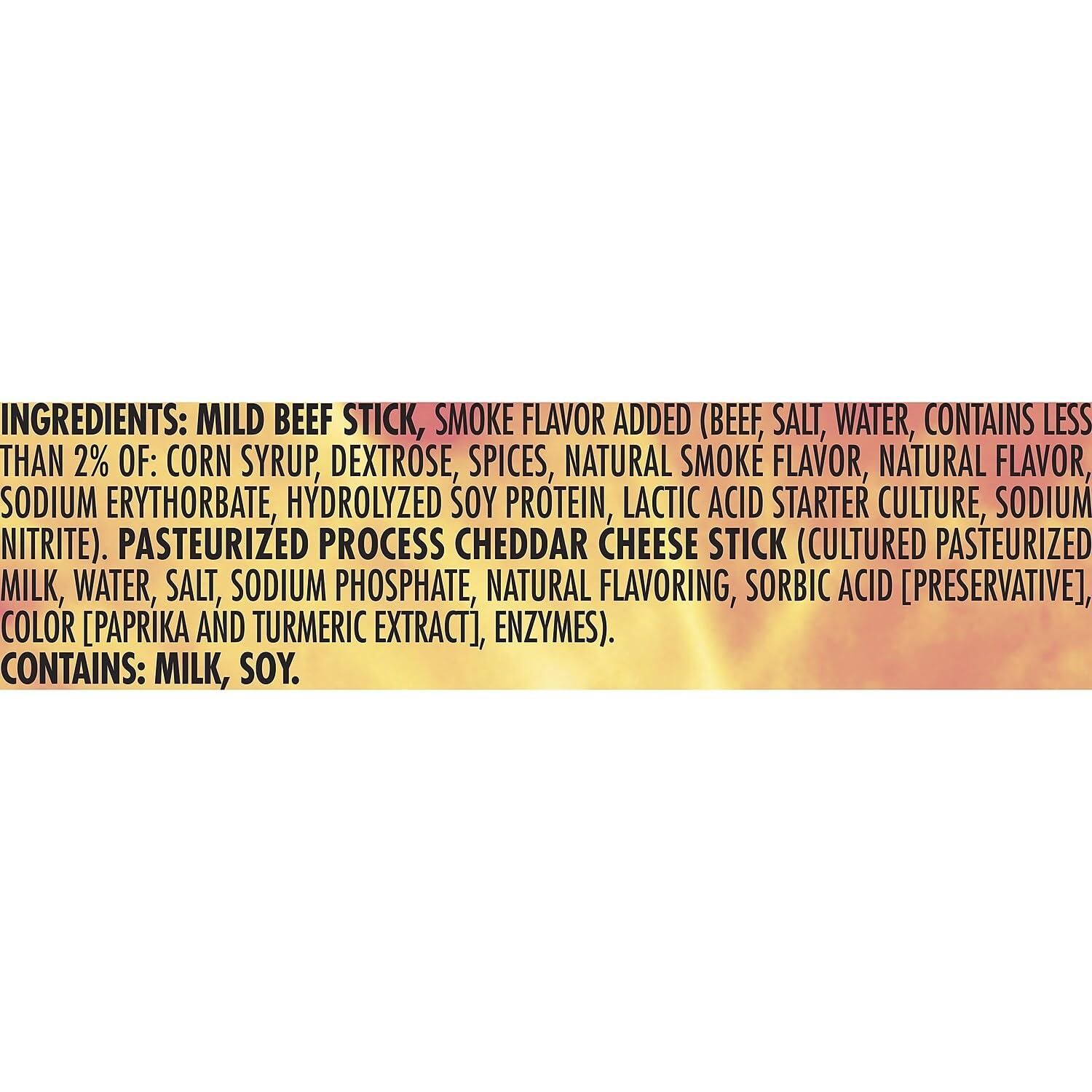 ConAgra Foods Slim Jim Beef and Cheese, 1.5 oz, 18 Count (209-00656)