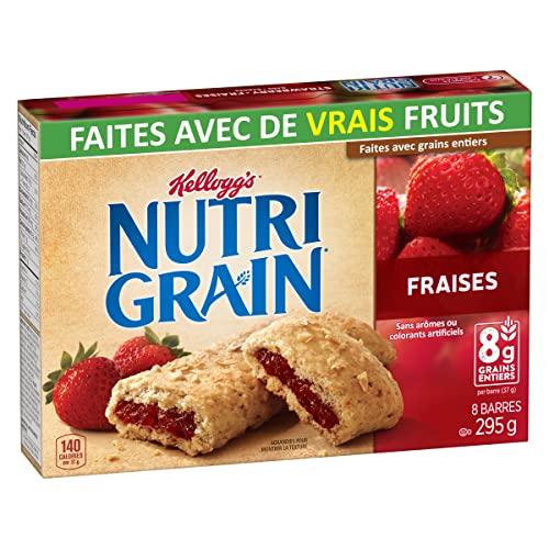 Kellogg\'s Kellogg\'s Nutri-Grain, Strawberry Cereal Bars, 295g/10.4oz., 8ct, (Imported from Canada}