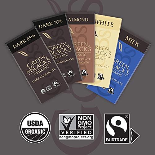 Green & Black's GREEN & BLACK’S Organic Almond Milk Chocolate Bar, 34% Cacao, 1 Bar (3.17 oz.)