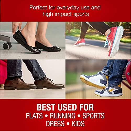 Heel Defender Achilles Tendonitis and Plantar Fasciitis Support Heel Cups - 0.4" Thick Sport Insoles for Men, Women and Children. Size Medium/Large (1 Pair)