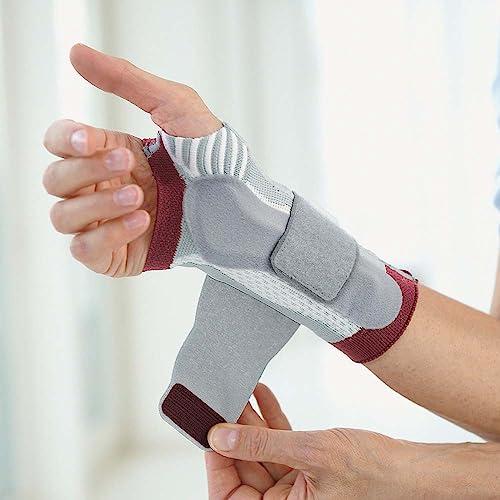 Actimove Actimove Professional ManuMotion Wrist Support | Wrist Brace with Thumb Support for Arthrosis, Rheumatoid Arthritis, Sprains, Tendon, Soft Tissue & Ligament Injuries, Postoperative Care | Charcoal, Left, Large
