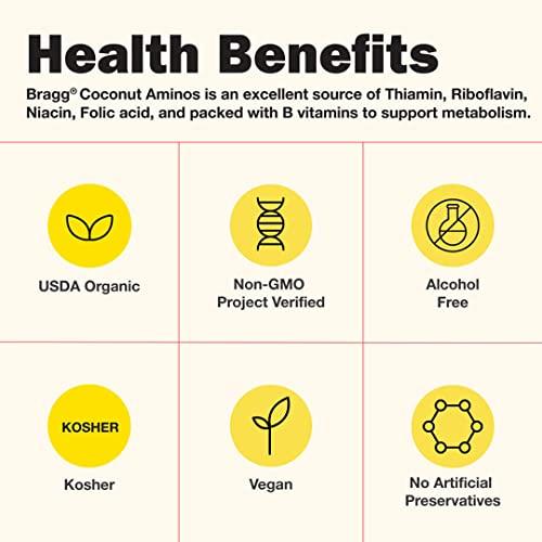 Bragg Bragg Premium 12 Ounce Nutritional Yeast Seasoning Pouch - Vegan, Gluten Free Cheese Flakes and Coconut Aminos, All Purpose Seasoning, 10 Oz, Single