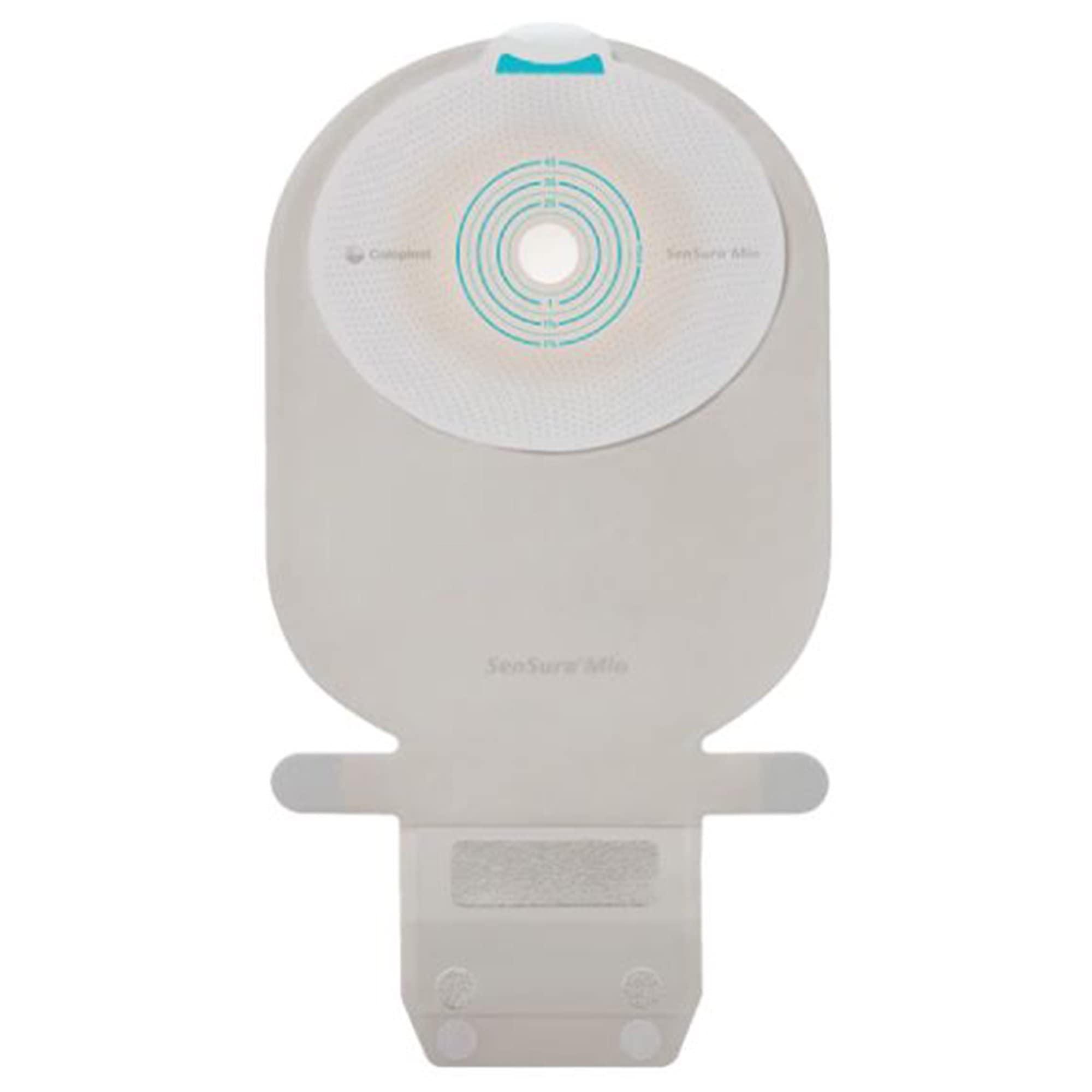 Coloplast SenSura Mio Ostomy Pouch Drainable 0.375 to 1.75\" Stoma Mini Length 1pc System Clear/Opaque 10461, 10 Ct