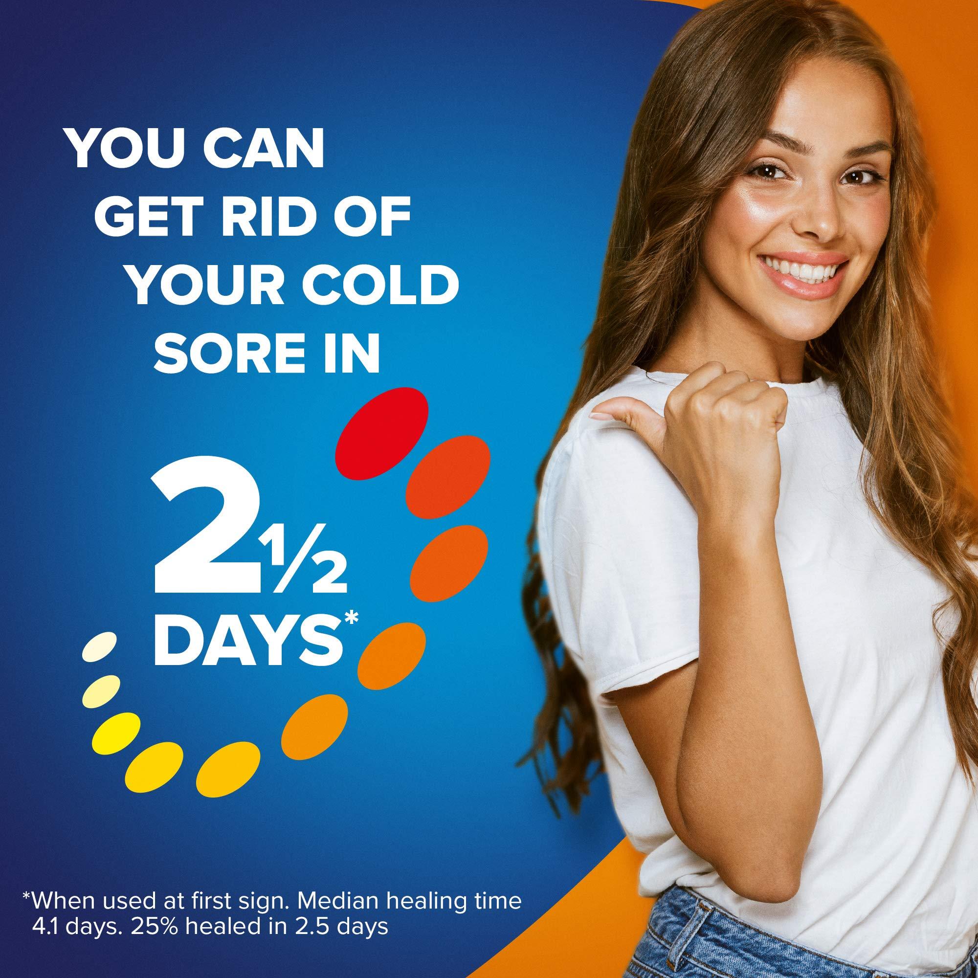 abreva Abreva 10 Percent Docosanol Cold Sore Treatment, Treats Your Fever Blister in 2.5 Days - 0.07 oz Tube x 2