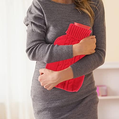 Cabilock Cabilock 4pcs Hot Water Bottle Knitted Cover Hot Water Pouch Cover Knit Hot Water Bag Water Bottle Heater Cover Hand Warm Water Bottle Cover Winter Supply Cloth Cover Outdoor Cotton Thread