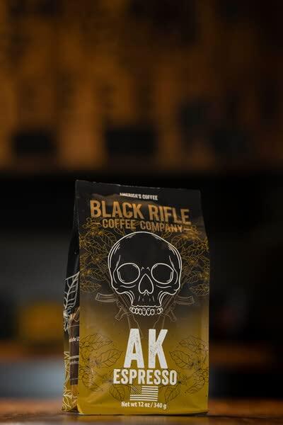 Black Rifle Coffee Company Black Rifle Coffee Company, AK-47 Espresso,100% Arabica Coffee,Colombian Supremo Roasted Dark, Whole Bean 12 oz Bag