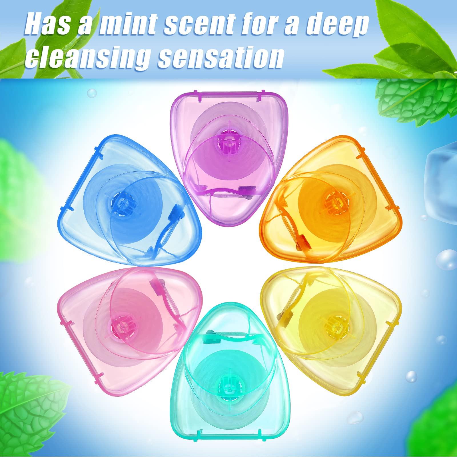 Patelai Patelai 24 Boxes Dental Floss Bulk Travel Floss Mini Dental Floss Mint Waxed Dental Floss for Adults, Each 164 ft/ 50 Meters