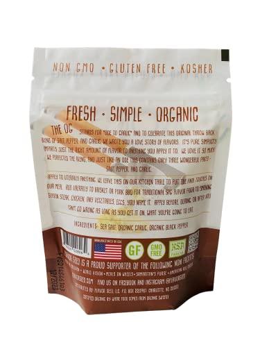 Flavor Seed Flavor Seed The OG Organic Salt Pepper Garlic Seasoning Mix. Organic Popcorn Seasoning. Seasonings and Spices for Cooking. Plant Based, Preservative Free, Non GMO, Keto, Paleo, Gluten Free, Kosher, Dairy Free, Vegan Spice Blend. Resealable 5 oz Pouch