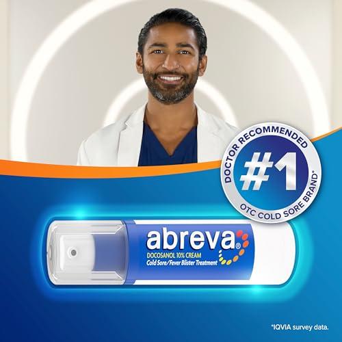 Abreva Abreva 10 Percent Docosanol Cold Sore Treatment, Treats Your Fever Blister in 2.5 Days - 0.07 oz Pump