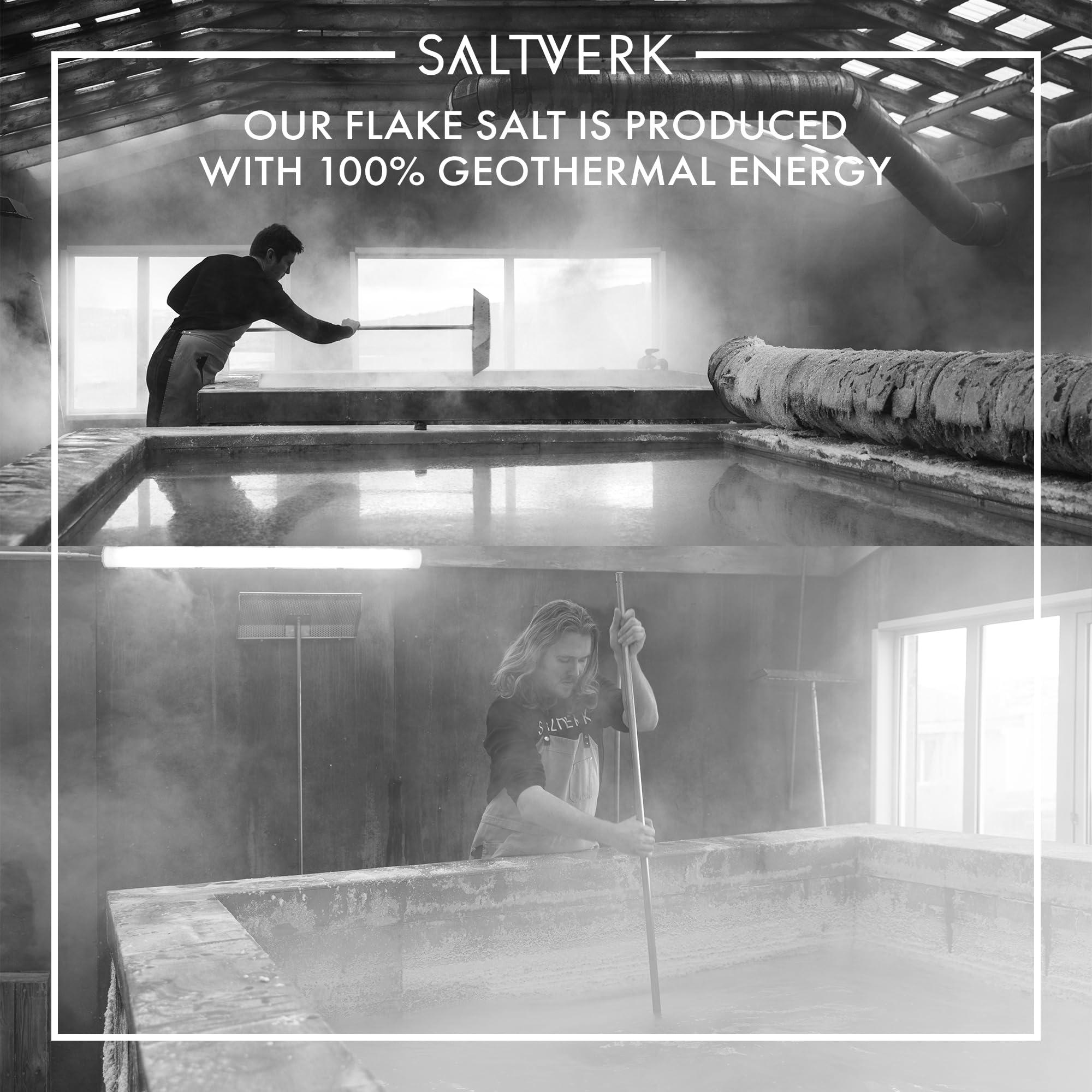 Saltverk Saltverk Icelandic Sea Salt - Flaky Pure + Birch Smoked Bundle