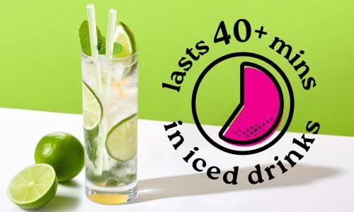 SORBOS Sorbos Edible Straws, Flavor Mix Variety, Chocolate, Lemon, Lime, Strawberry, Individually Packaged, No PFAS, No Allergens, No Gluten, 7.4 inches long (Pack of 200)