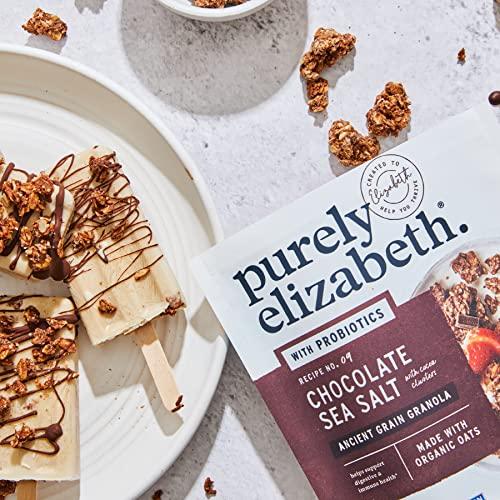 purely elizabeth. Purely Elizabeth, Chocolate Sea Salt, Ancient Grain Granola with Probiotics, Gluten-Free, 8 Ounce (Pack of 3)
